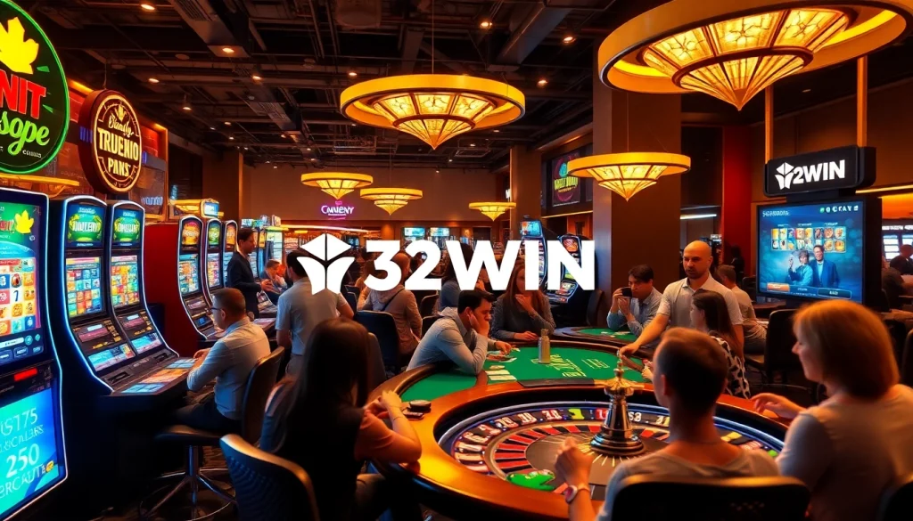 Experience the thrill of excitement at 32WIN casino with poker games and slot machines.